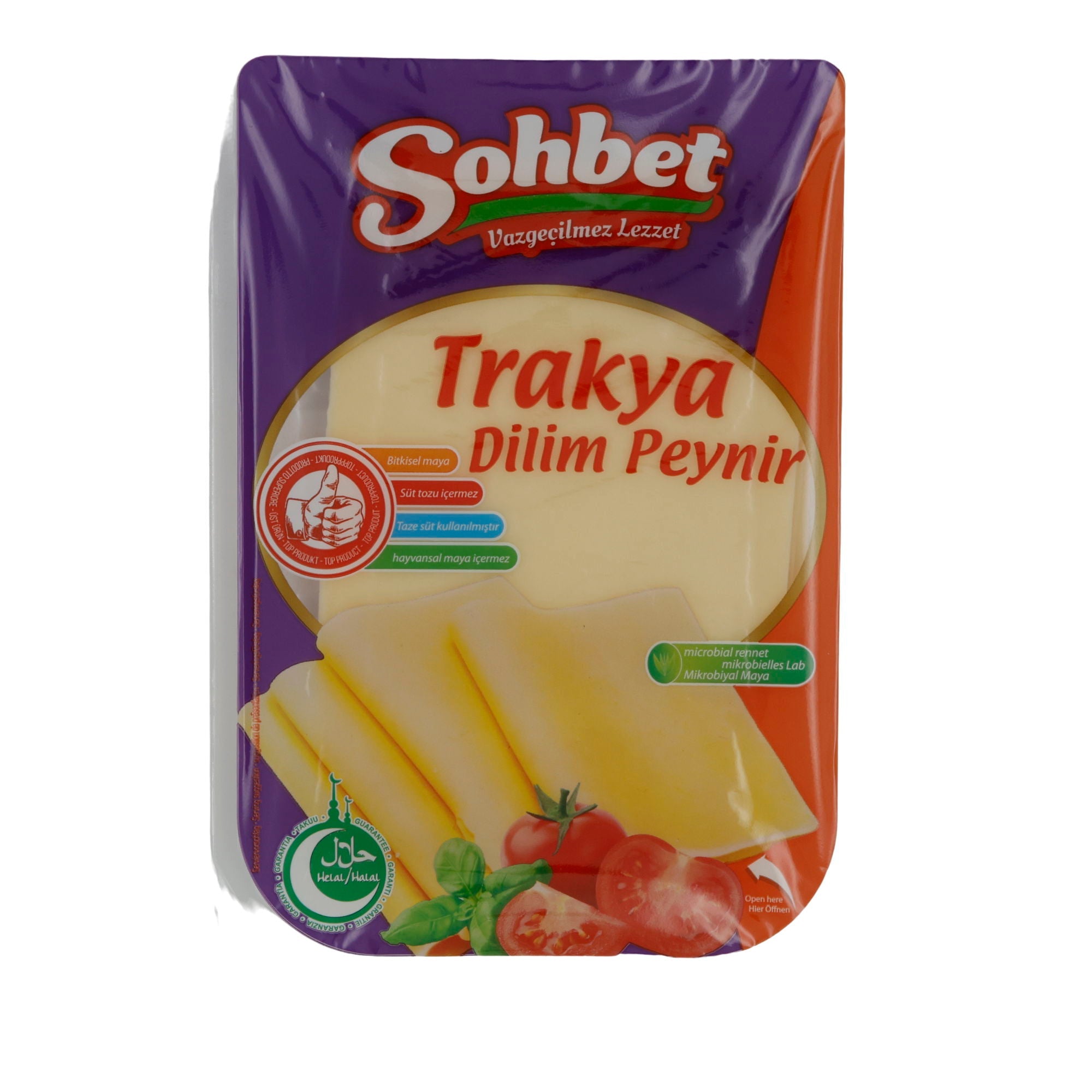 Gouda-Scheiben Sohbet Trakya Dilim Peynir | Gouda-Scheiben | Für vielseitigen Genuss | 150 g SOHBET